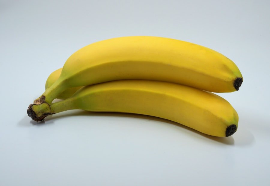 Rajapuri bananas displayed on a table showing their golden yellow skin and medium size