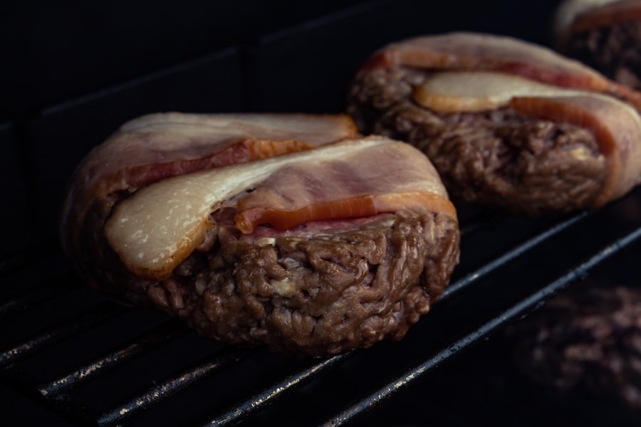 cook burger on foreman grill