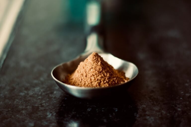 Photo cocoa powder