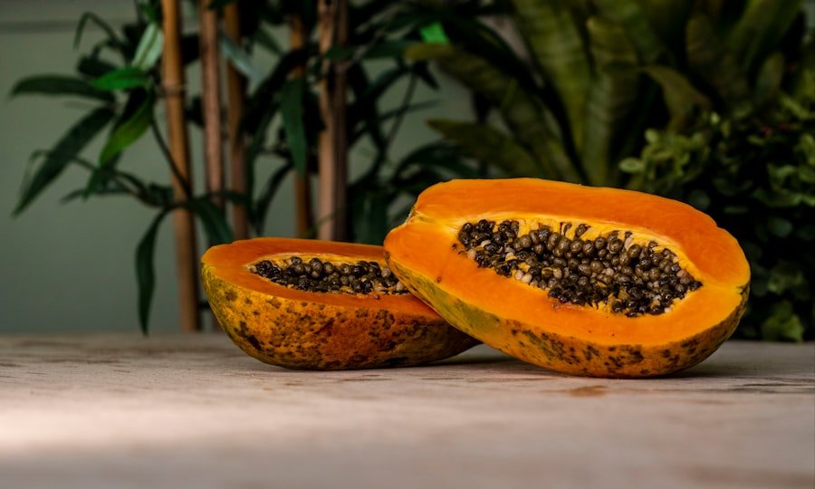 Photo papaya fruit taste