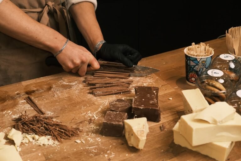 Photo modeling chocolate recipe