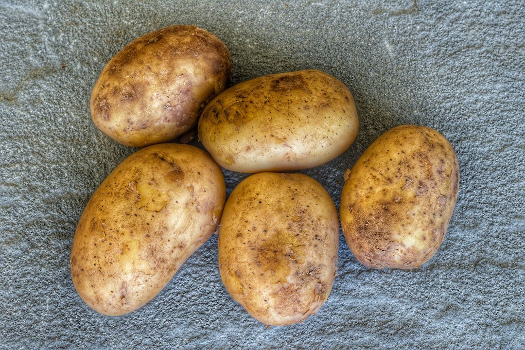 Photo purple potatoes