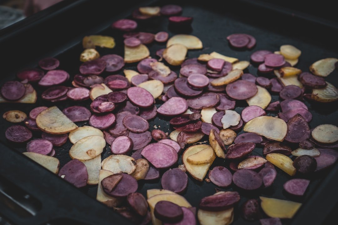 Photo purple potatoes