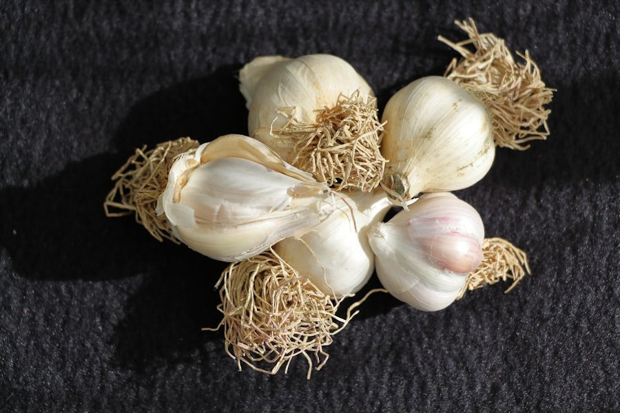 Photo cure garlic