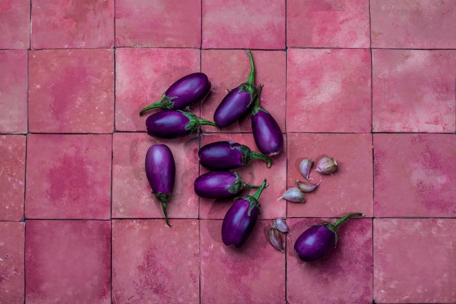 Photo purple potatoes