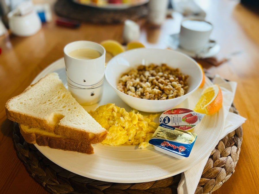Traditional Turkish breakfast spread in Kadıköy with cheeses, olives, eggs and bread