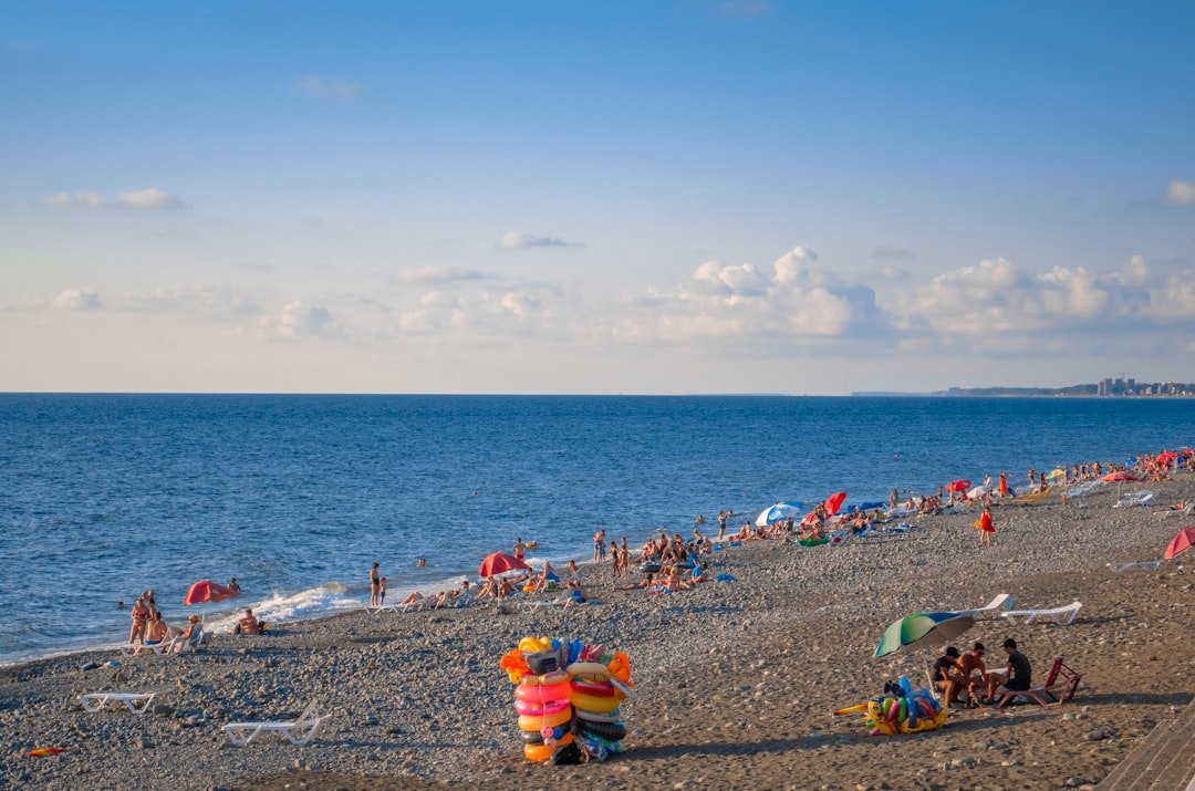 Photo blue flag beaches Italy