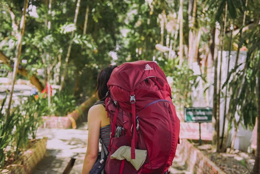 Photo backpacking route