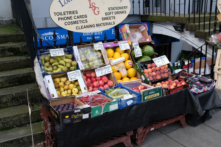 A restaurant bill in London showing a service charge line