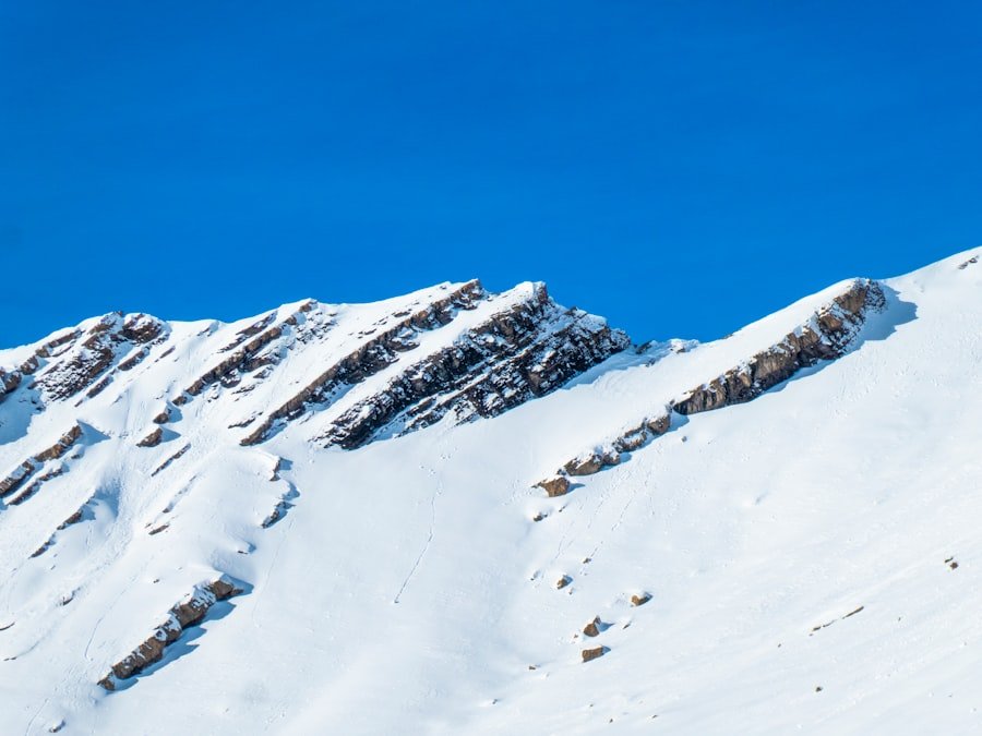 Skiers near Zermatt with the Matterhorn in the background