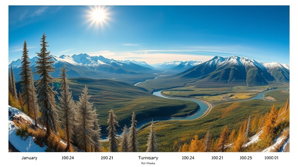 alaska monthly weather overview