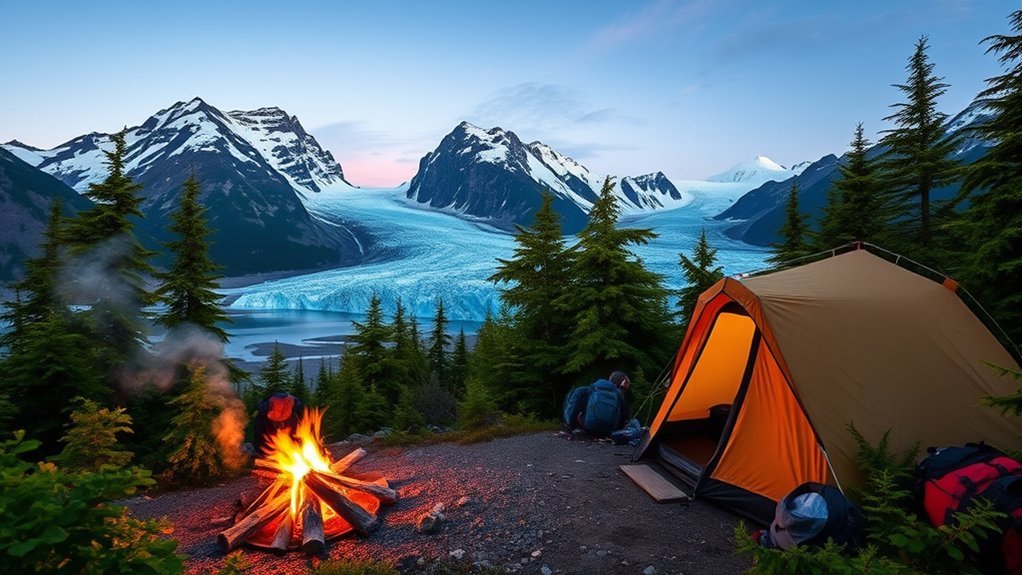 camping tips for exit glacier