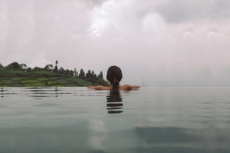 Photo swimming Lake Thun