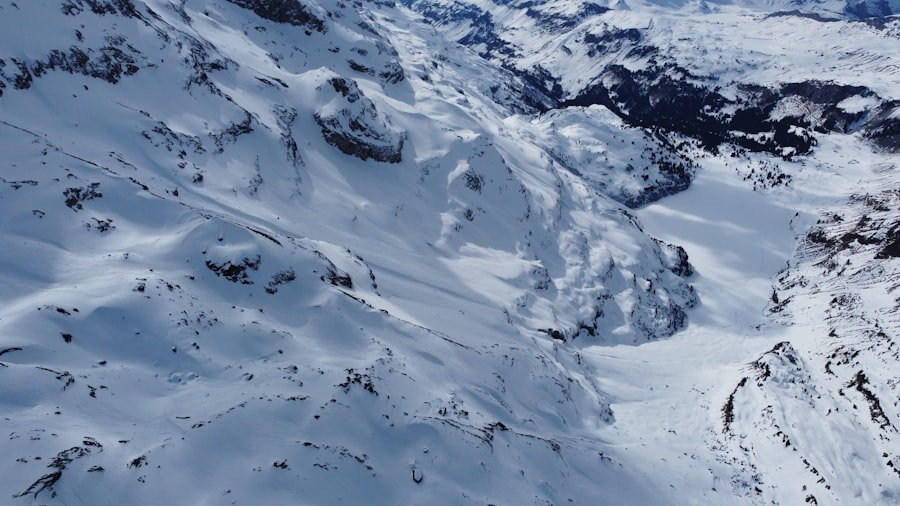 View across the Zermatt ski area toward the Matterhorn