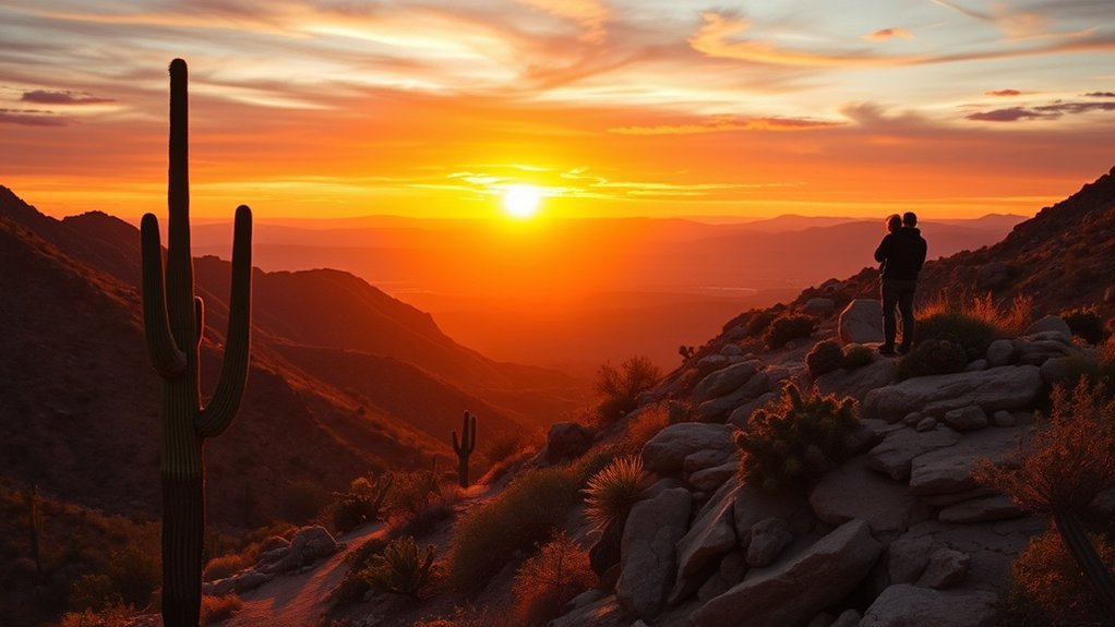 arrive early for sunset