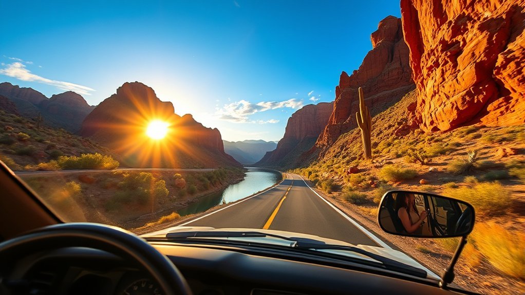 basalt cliffs river views