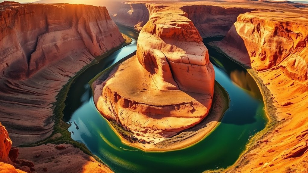 breathtaking river meander view