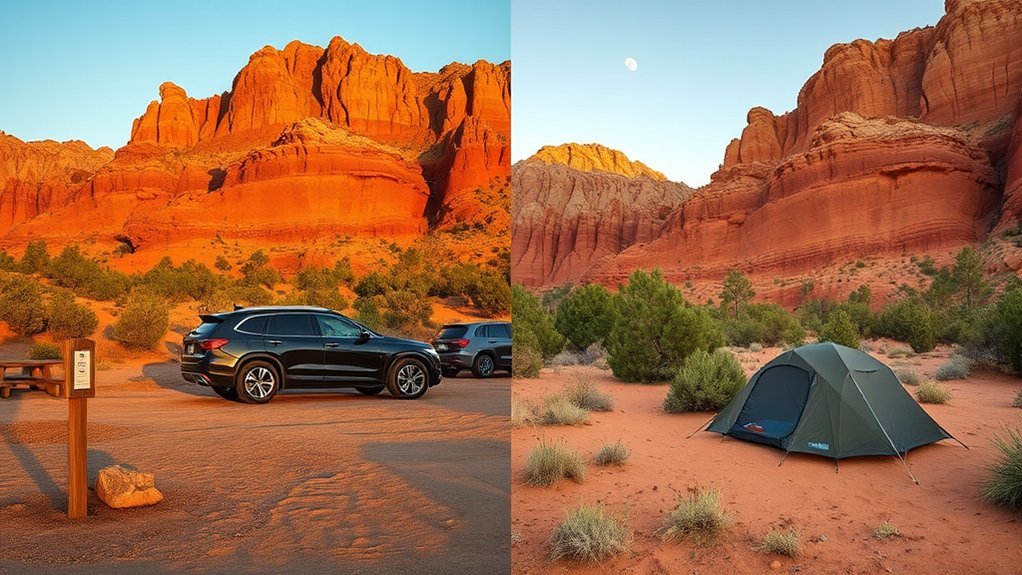 campground comfort vs backcountry solitude