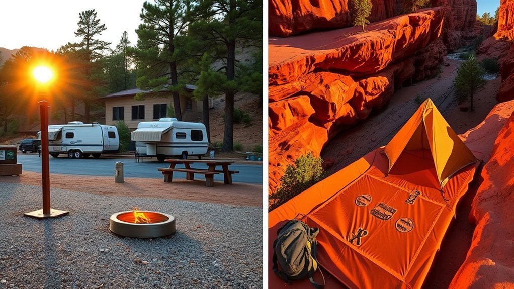 campground or backcountry choice