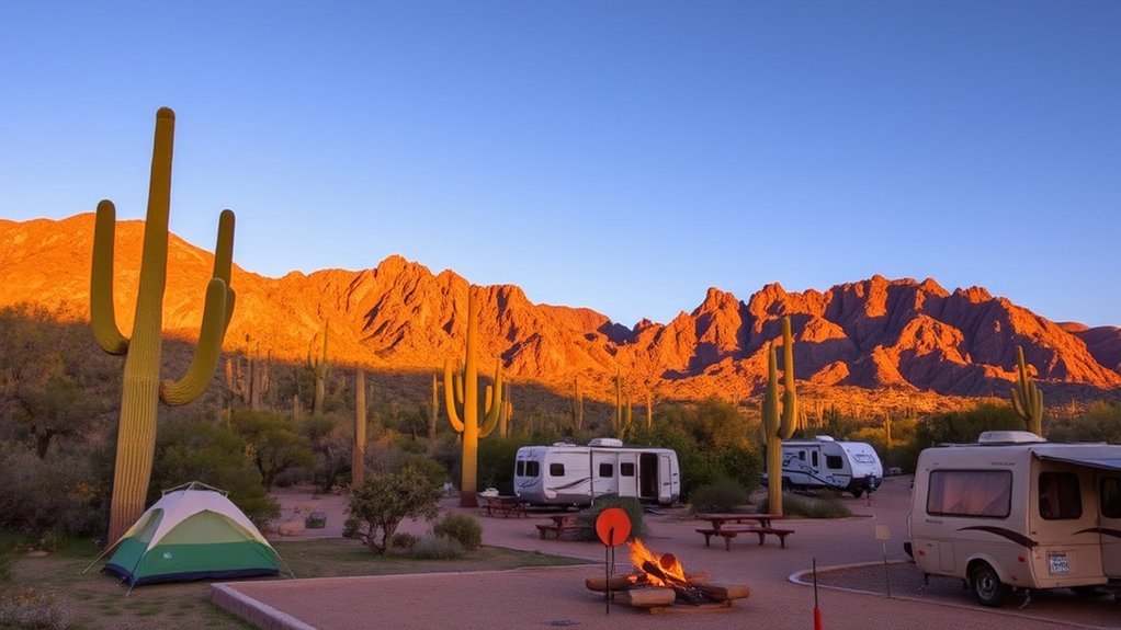 camping options at organ pipe