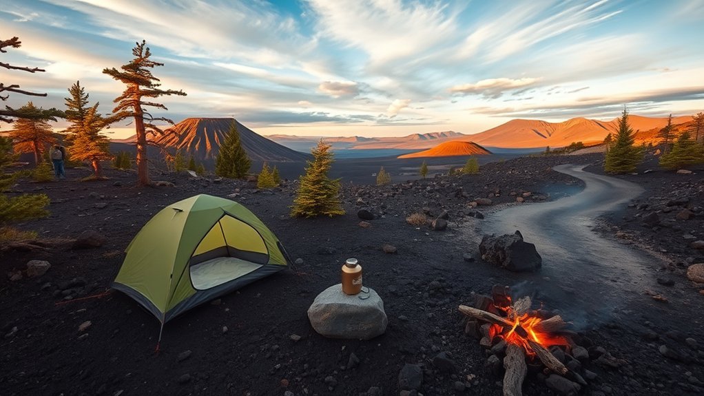 camping tips for sunset crater