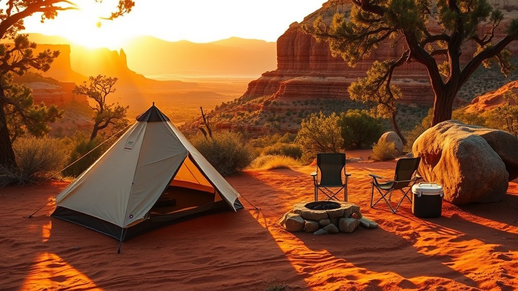 campsite views shade privacy