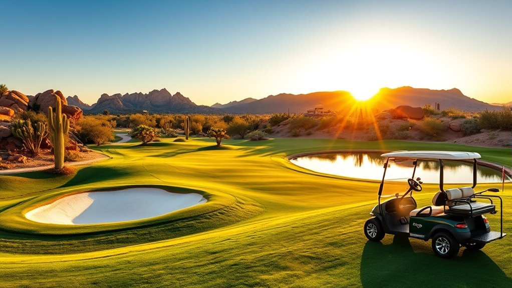 championship desert course golf experience