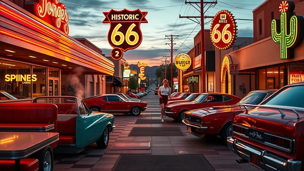 chrome neon vinyl comfort food