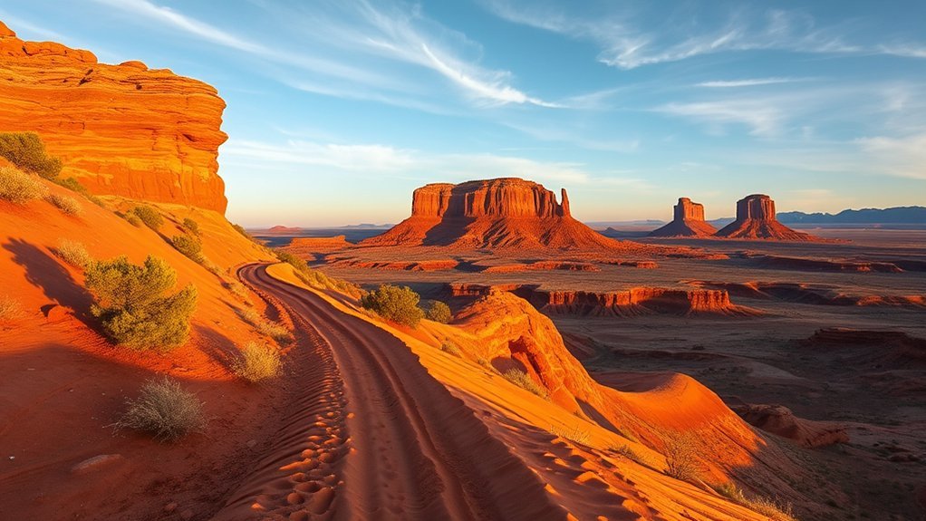 cinematic navajo mountain overlooks