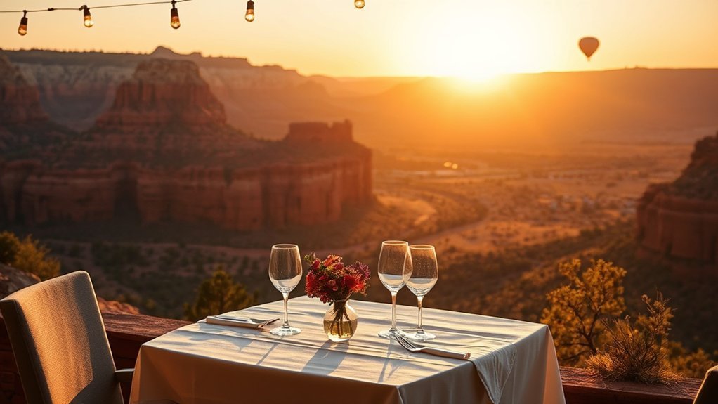 cliffside sunset dining experience