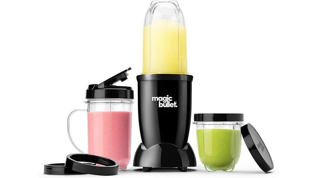 compact black blender set