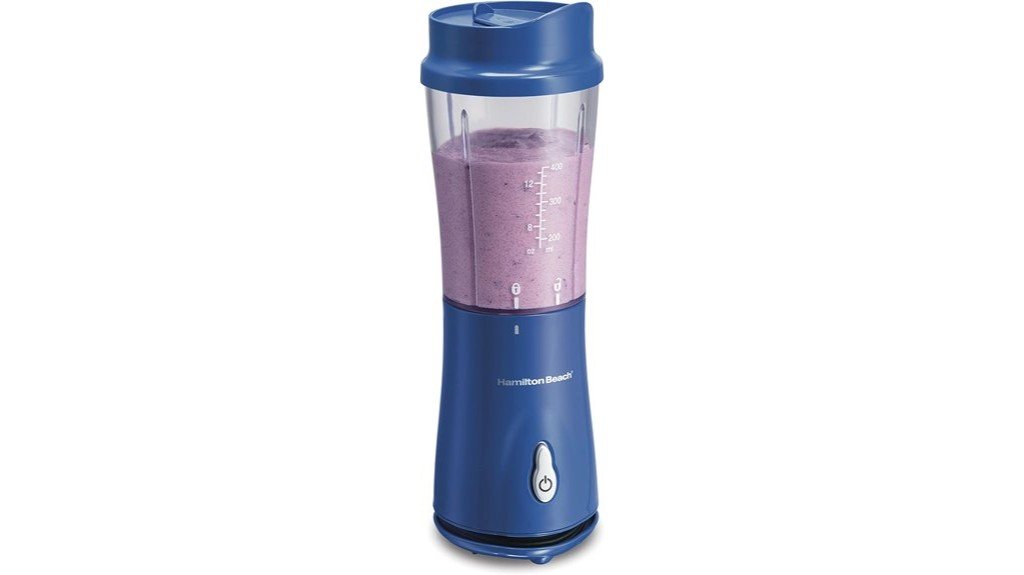 compact blue personal blender
