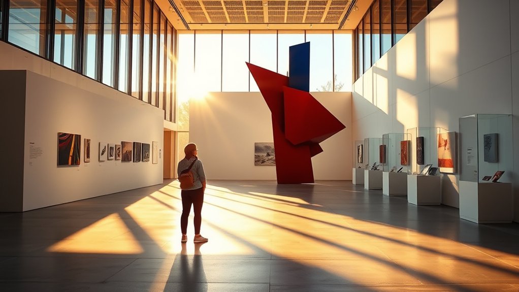 contemporary tactile reflective museum experience