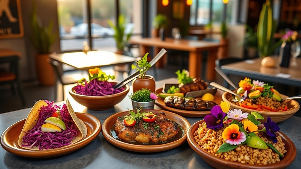 creative textural plant forward cuisine