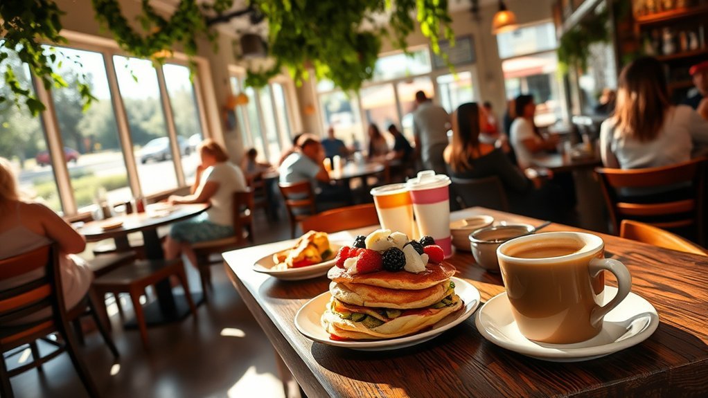 delicious breakfast and brunch