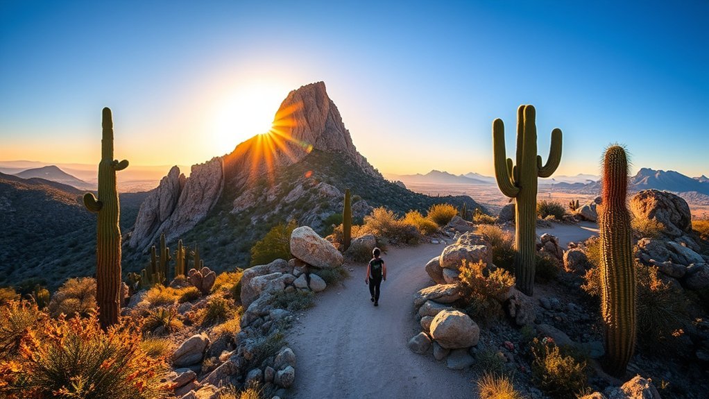 desert family friendly summit trail