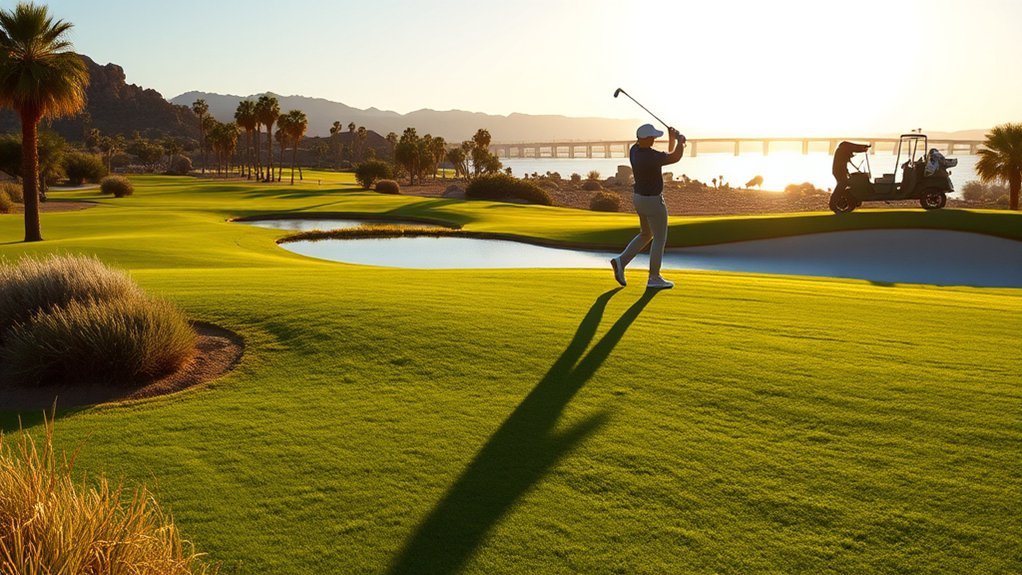 desert lakeside golf experience