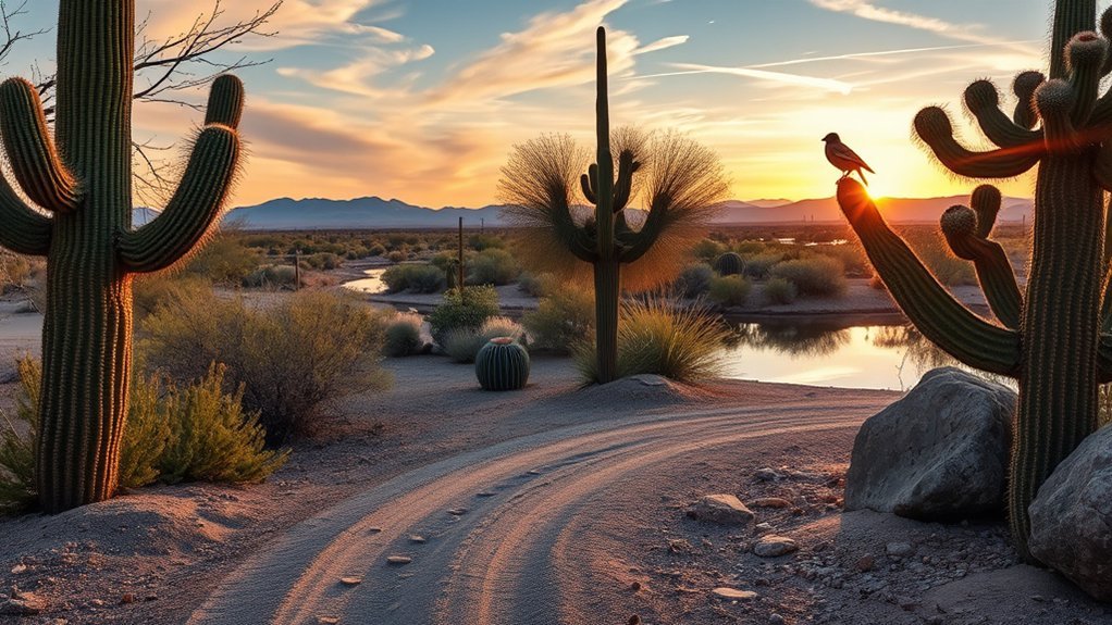 desert lakeside interpretive trails