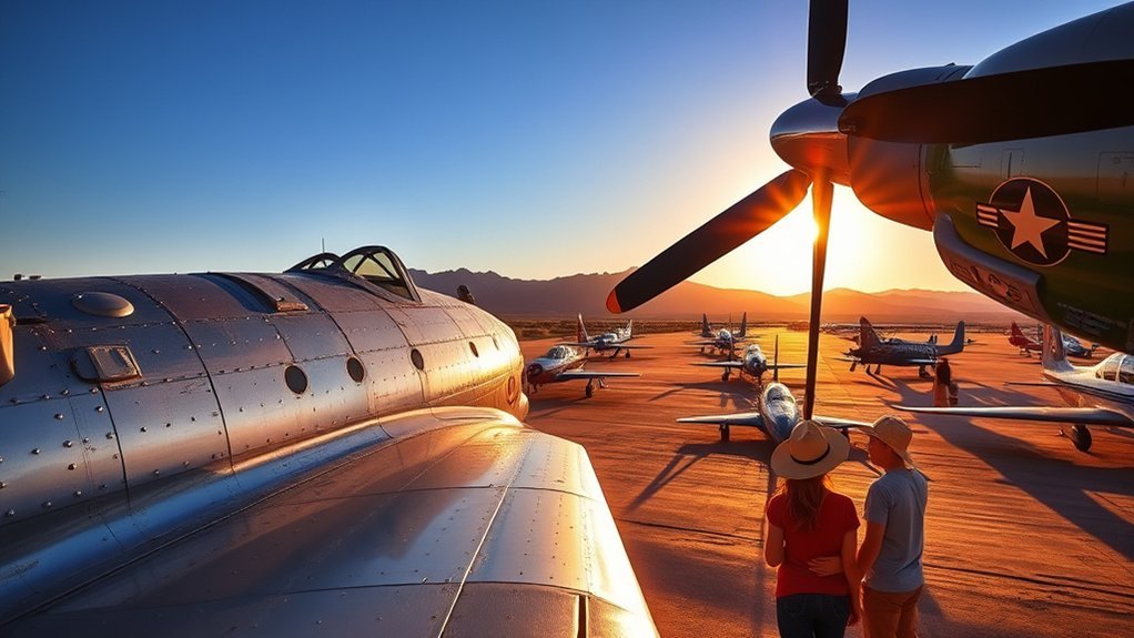 desert restored historic aircraft display