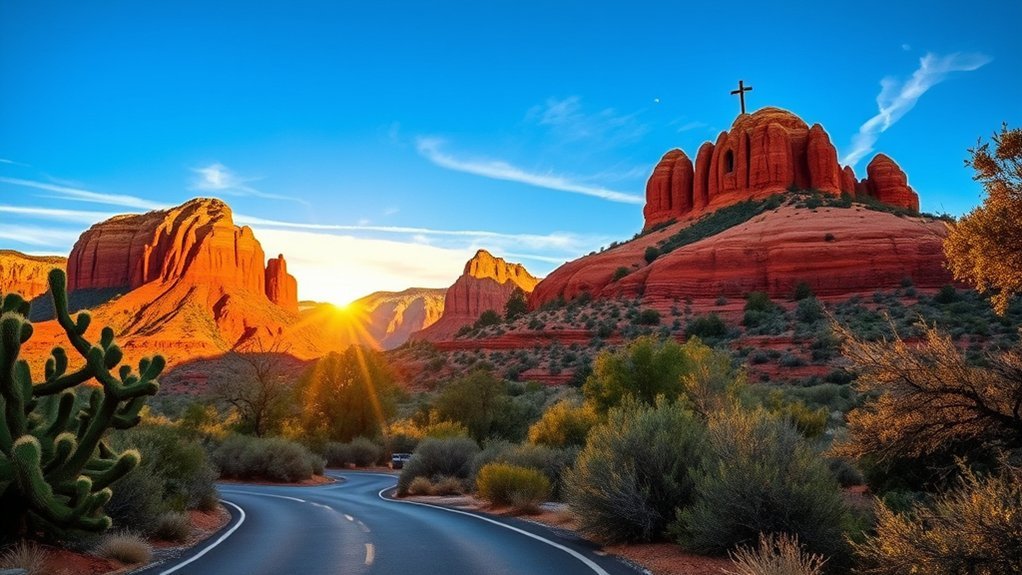 dramatic red rock chapel viewpoints