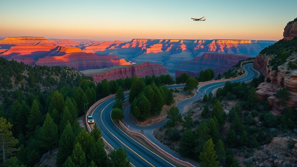 driving routes to north rim