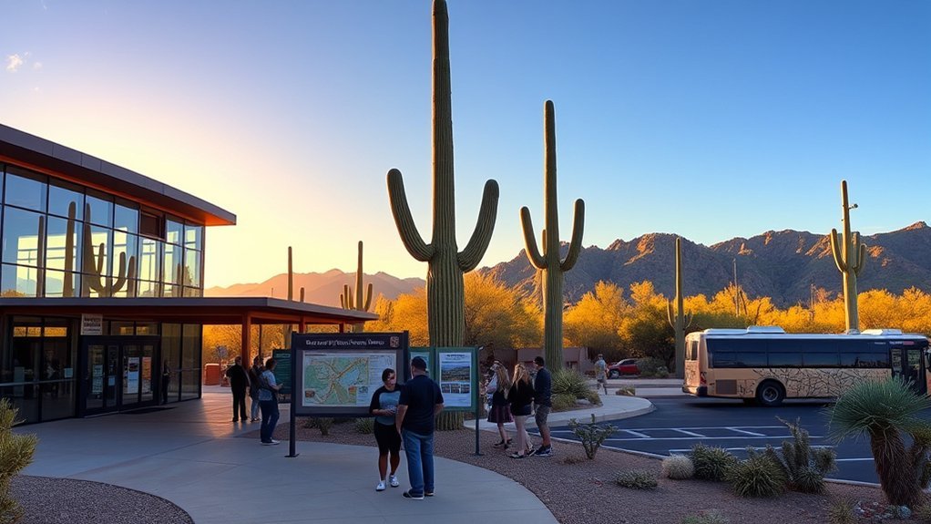 entrance fees and visitor centers