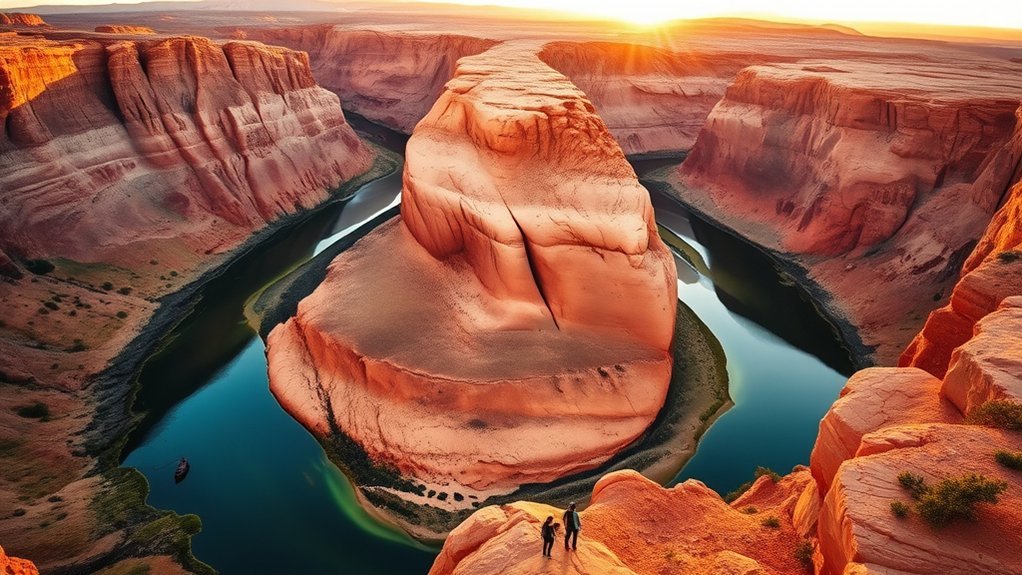 erosion shapes horseshoe bend