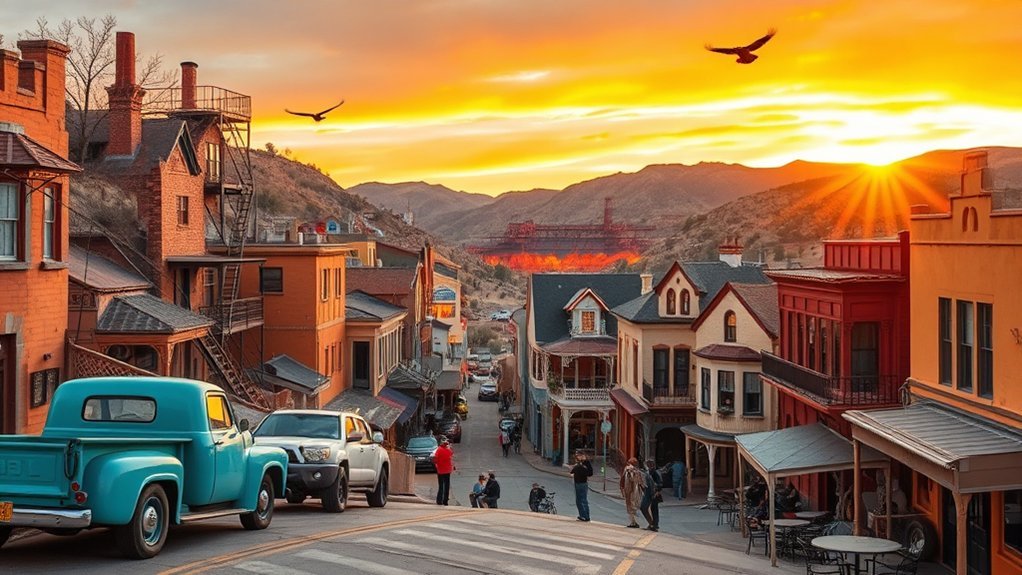 explore historic artsy mining town