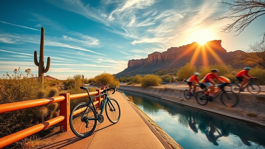 flat shaded urban canal ride
