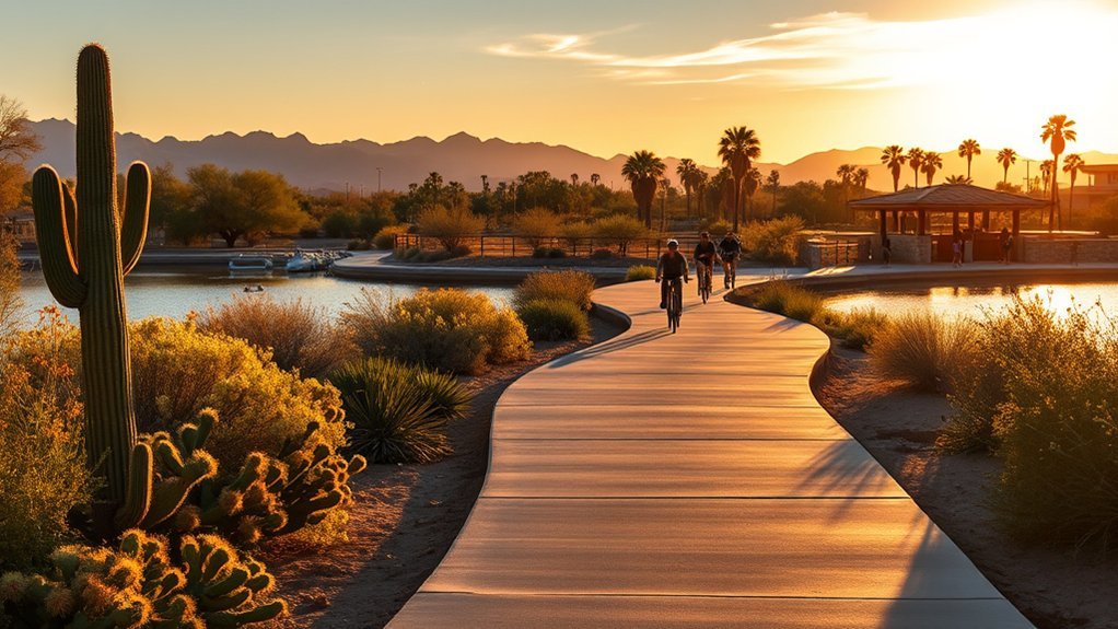 flat shady riverside family trails