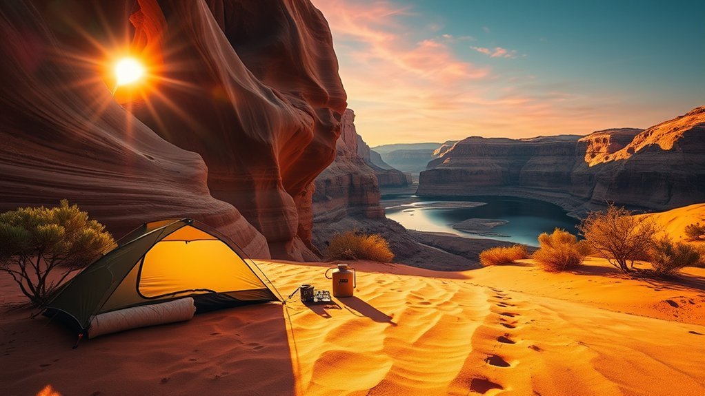 free riverfront camping sites