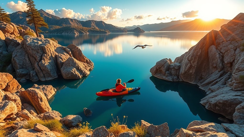 glassy water granite islands
