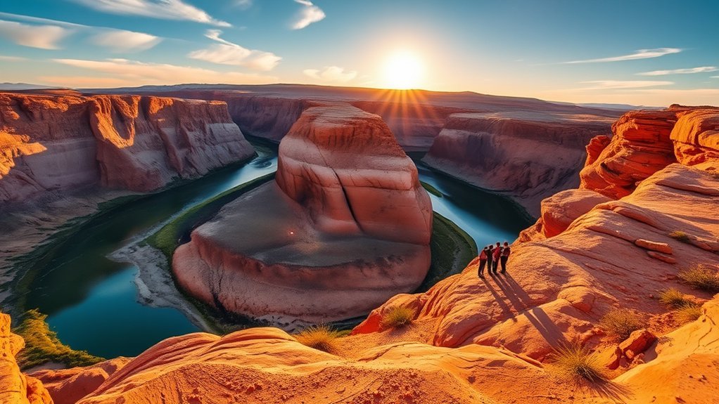 golden hour horseshoe bend photography