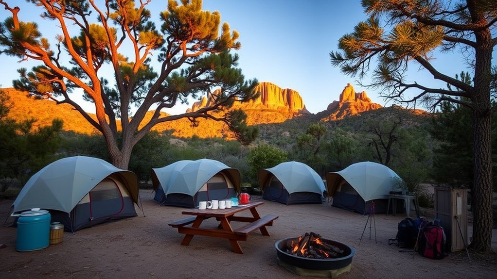 group camping stargazing comfort